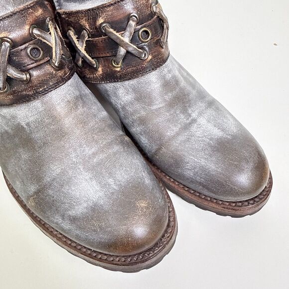 Freebird by Steven Women Dublin Smoke Grey Leather Boots Size US 9 - Picture 6 of 9